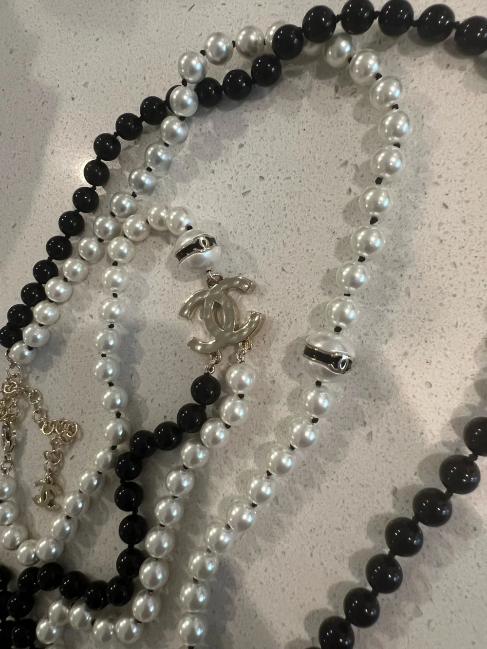 CHANEL Double Strand Necklace